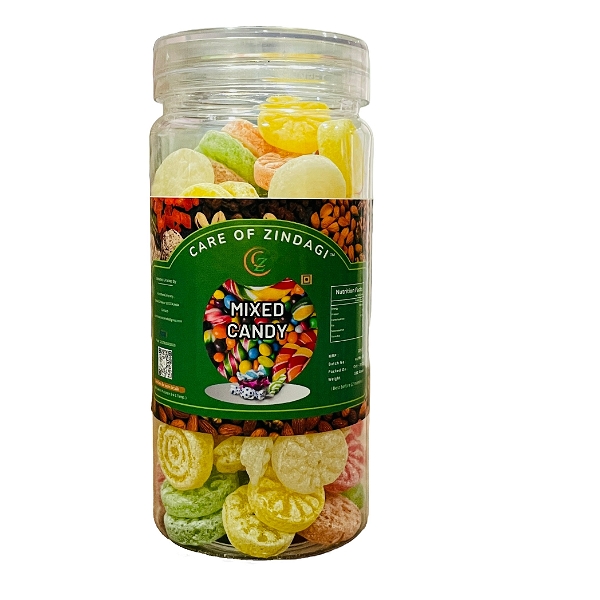 Care Of Zindagi Care of Zindagi Mix Fruit Candy - Candy for Kids Sweet and Sour Candy Sugar Candy Pops Mixed Fruit Toffee - Khati Mithi Goli | Mix Fruits ki Goliyan - 330gm - 330 gm