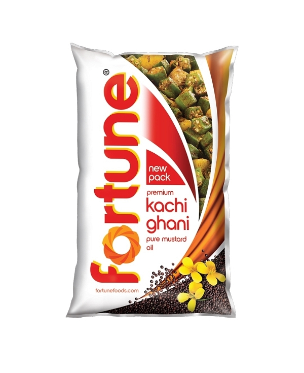 Fortune Kachi Ghani Mustard Oil - 1 Ltr