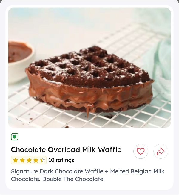 Chocolate Overload Milk Waffle