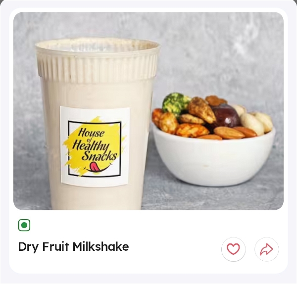 Dry fruits Milkshake