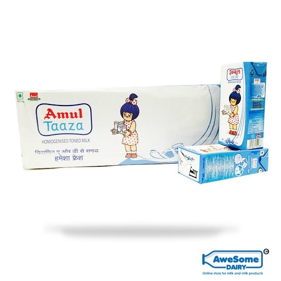 Amul Taaza - 500ml- 1 Carton (24pcs)