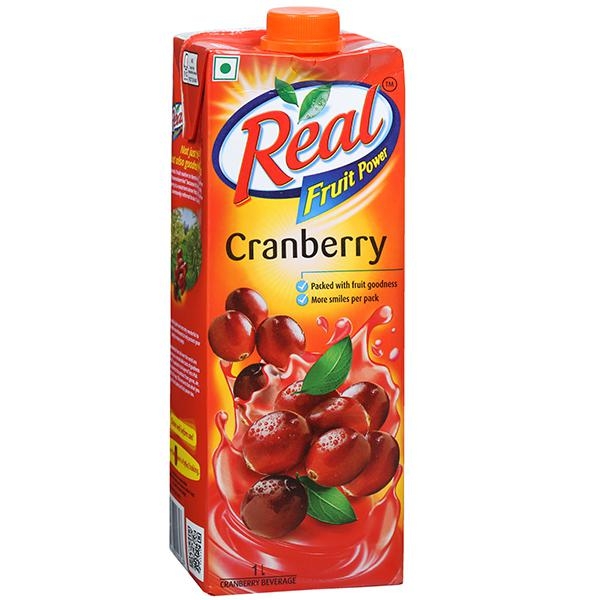 Real Fruit Power Cranberry - 1ltr
