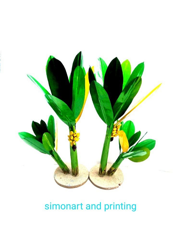 simonart ans printing simonart and printing artificial banana tree home decor - 100.0, 54 cm 400 gm