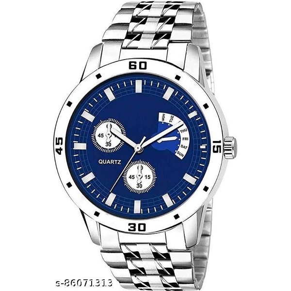 Fashionate Men Analog Watches - Silver Blue