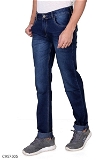 Denim Solid Regular Fit Jeans - Navy Blue, 30