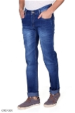 Denim Solid Regular Fit Jeans - Blue Light Shaded, 36
