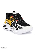 Men's Synthetic Leather Lace- Up Sports Shoes - 9