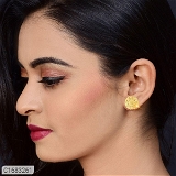 Adorable Gold Plated Stud Earring - 2nd Variant
