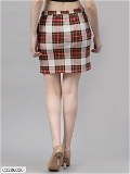 Rigo Women Navy Polka Dot Mini Skirt - Multicolor, M