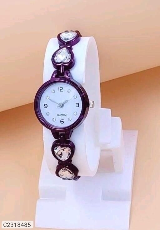 Premium Analog Women's Watch - Purple
