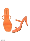 Shoetopia Women's Stiletto Sandals - Orange, 41