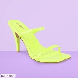 Shoetopia Women's Stiletto Sandals - Green, 37
