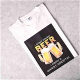 Beer Lover Printed T-Shirt - Small