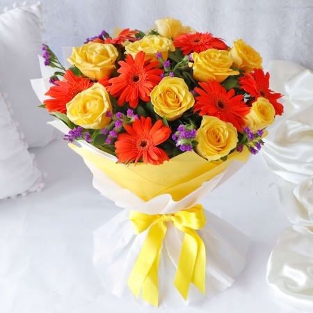 Roses & Gerbera Bouquet