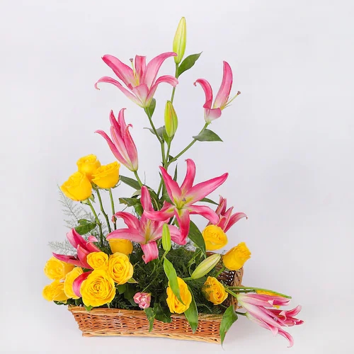 Anniversary Flowers Basket