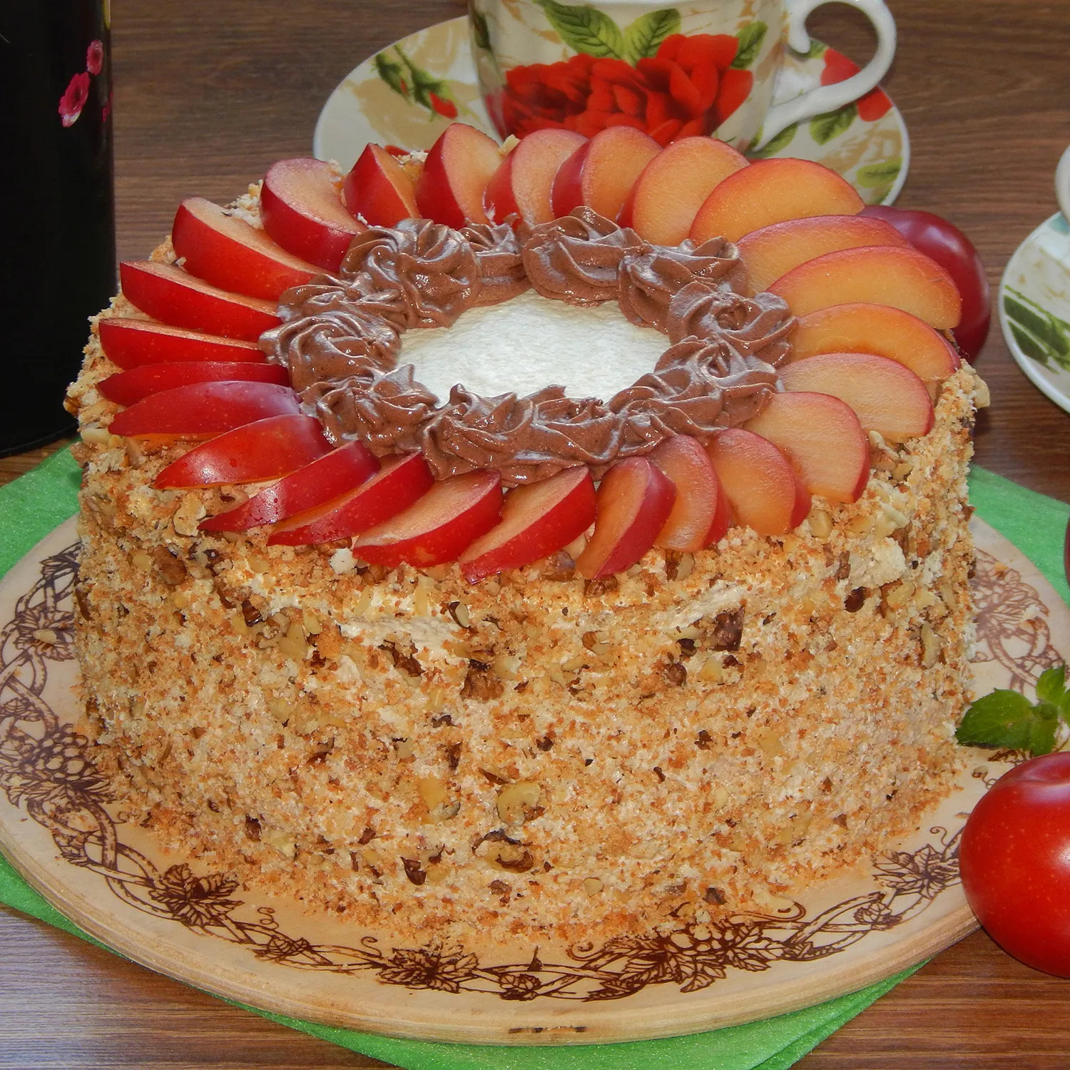 Fruit Walnut Designer Cake - 1 KG