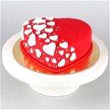 Special Hearts Truffle Fondant Cake - 500 Gram