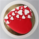 Special Hearts Truffle Fondant Cake - 1 KG