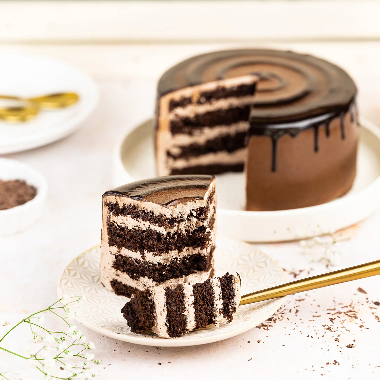 Extravagant Chocolate Cream Cake - 500 Gram