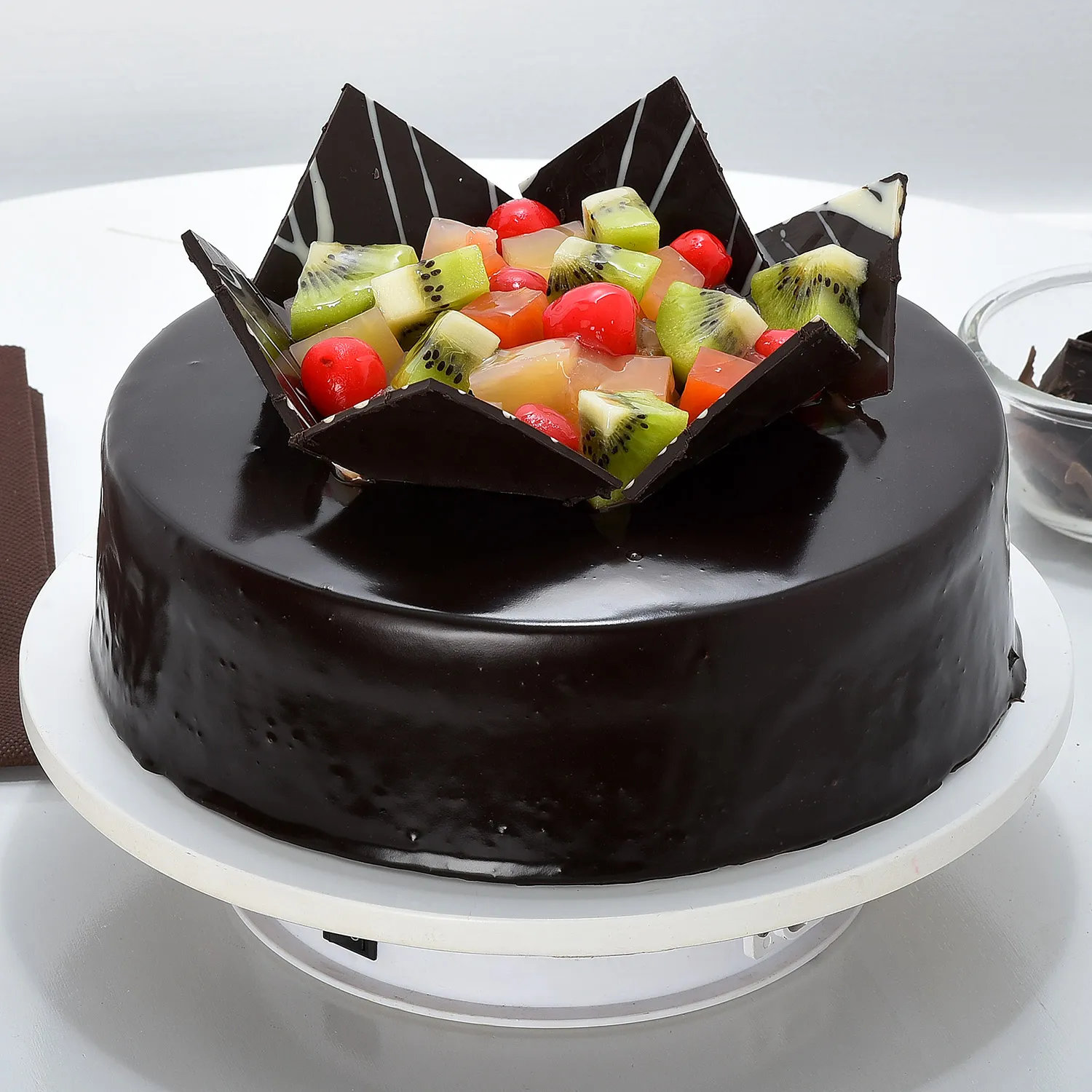 Chocolate Fruit Gateau Cake - 2 KG
