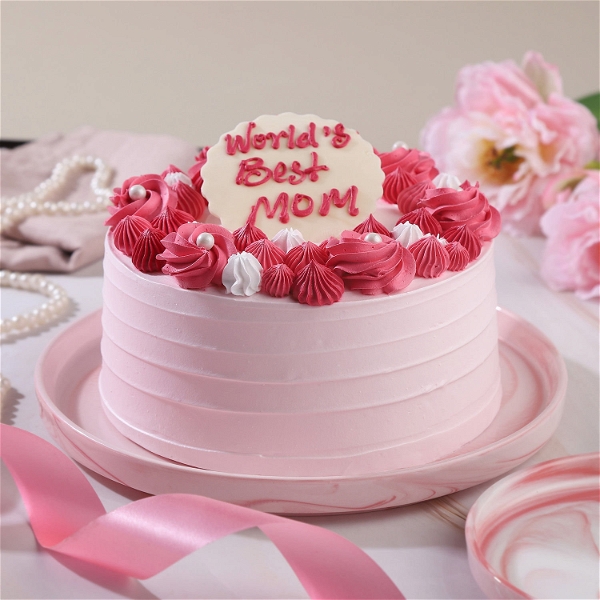 Blushing Love For Mom Cake - 1.5 KG