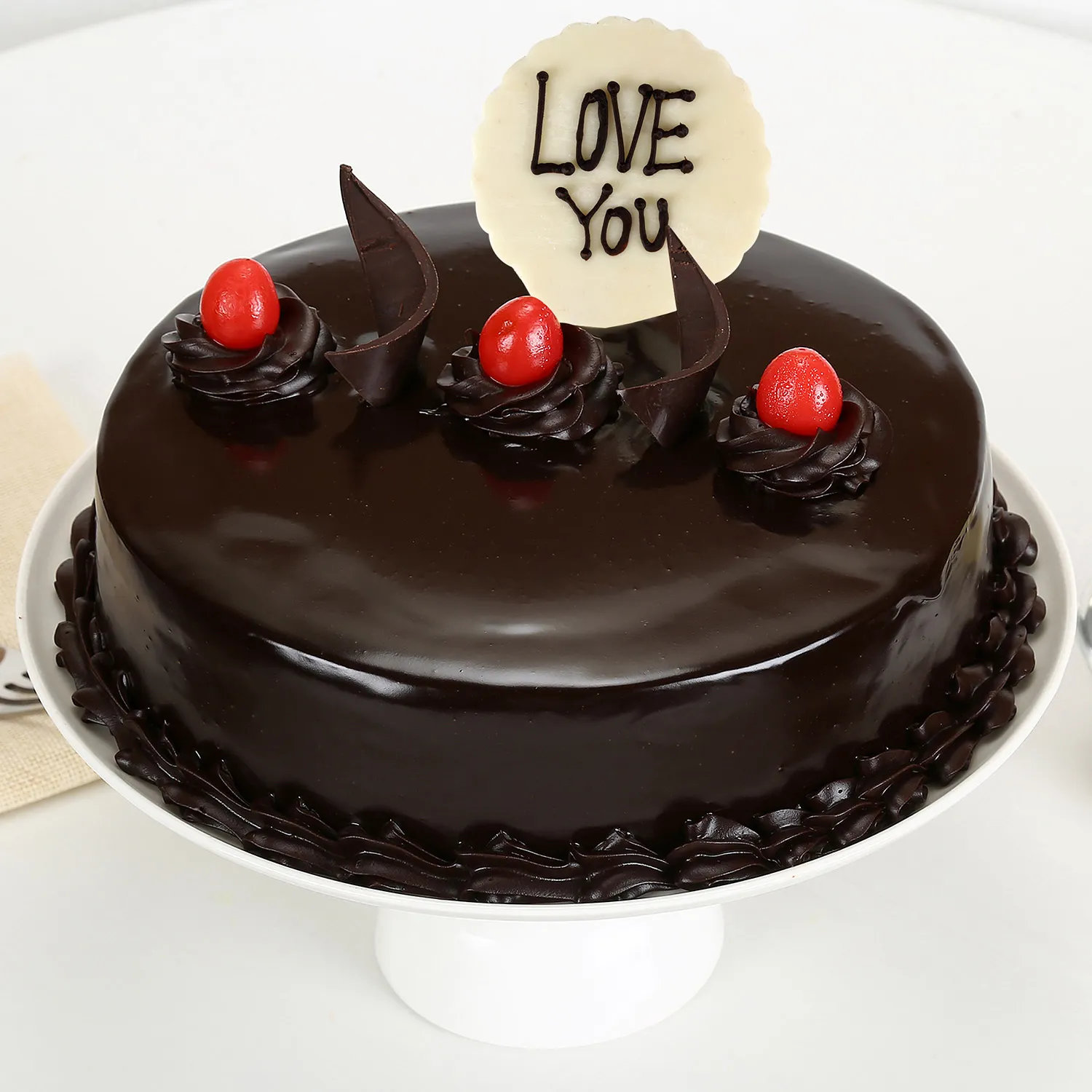 Love You Valentine Truffle Cake - 1 KG