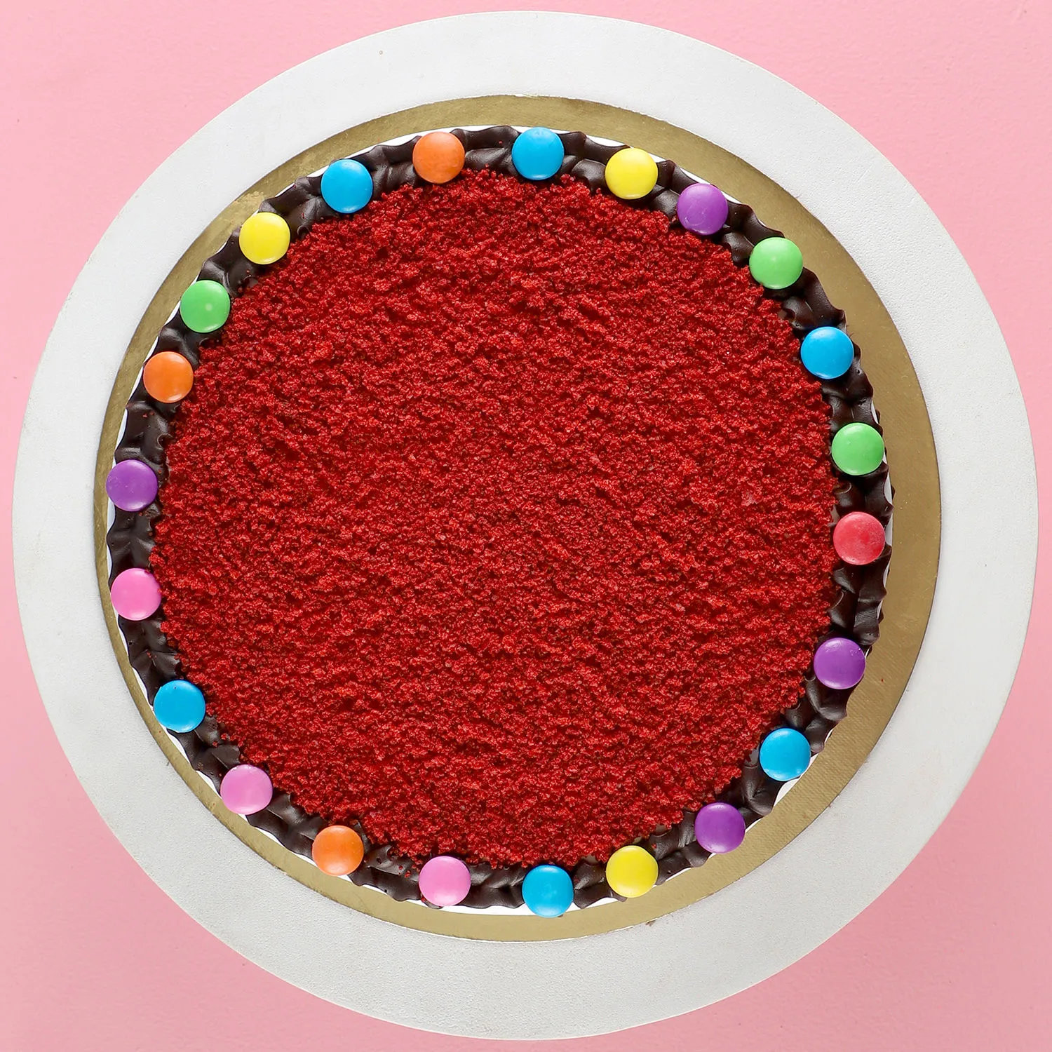 Red Velvet Gems Cake - 500 Gram
