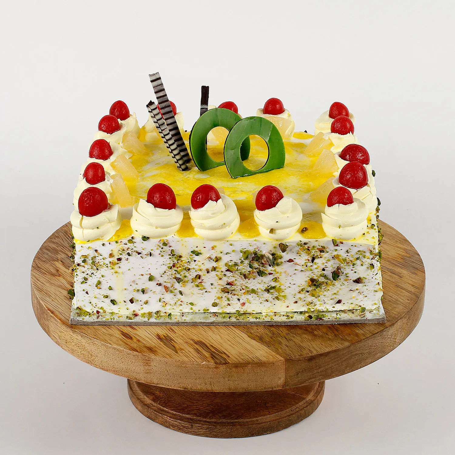 Cream Drop & Cherry Pineapple Cake - 1 KG