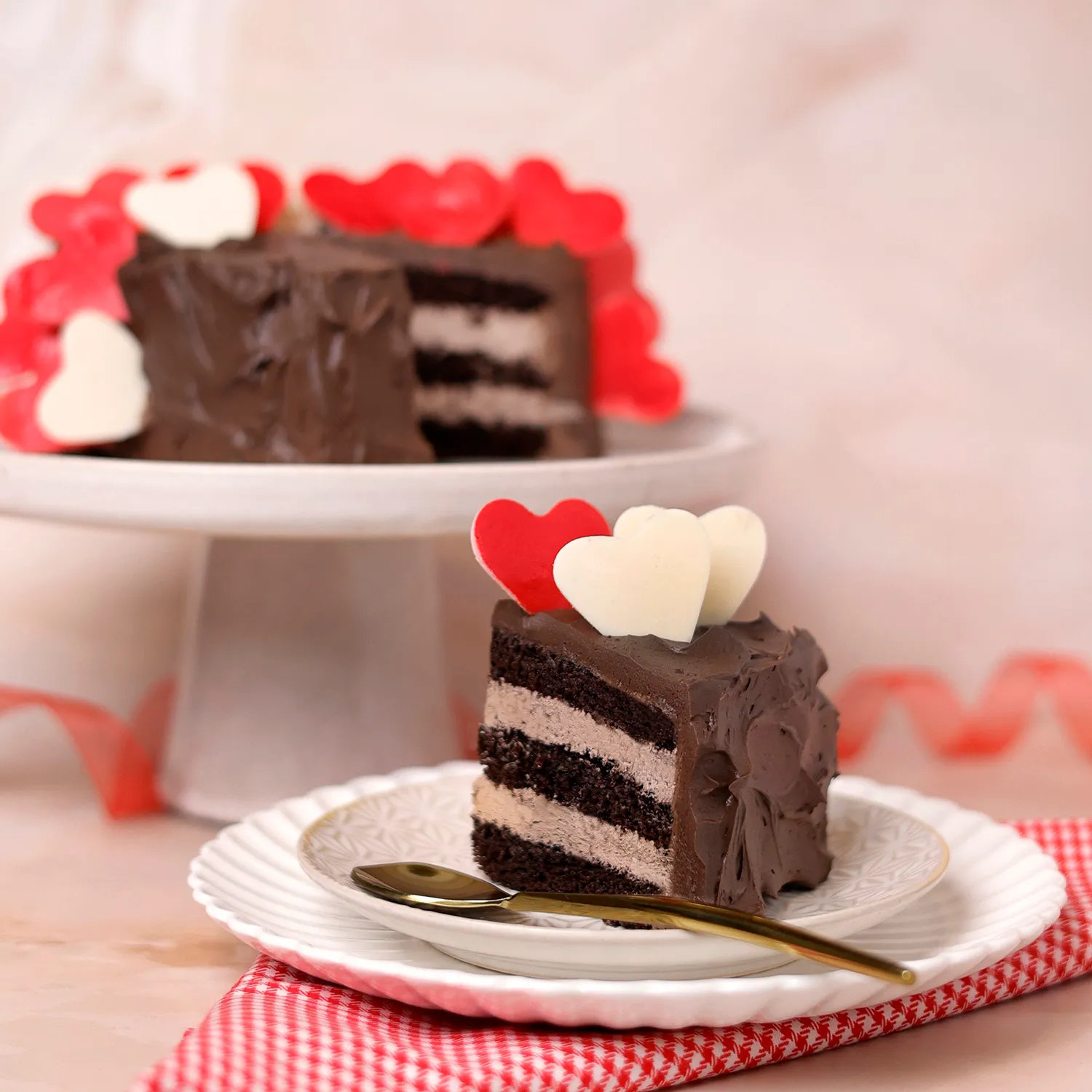 Choco Hearts Love Designer Cake - 1 KG