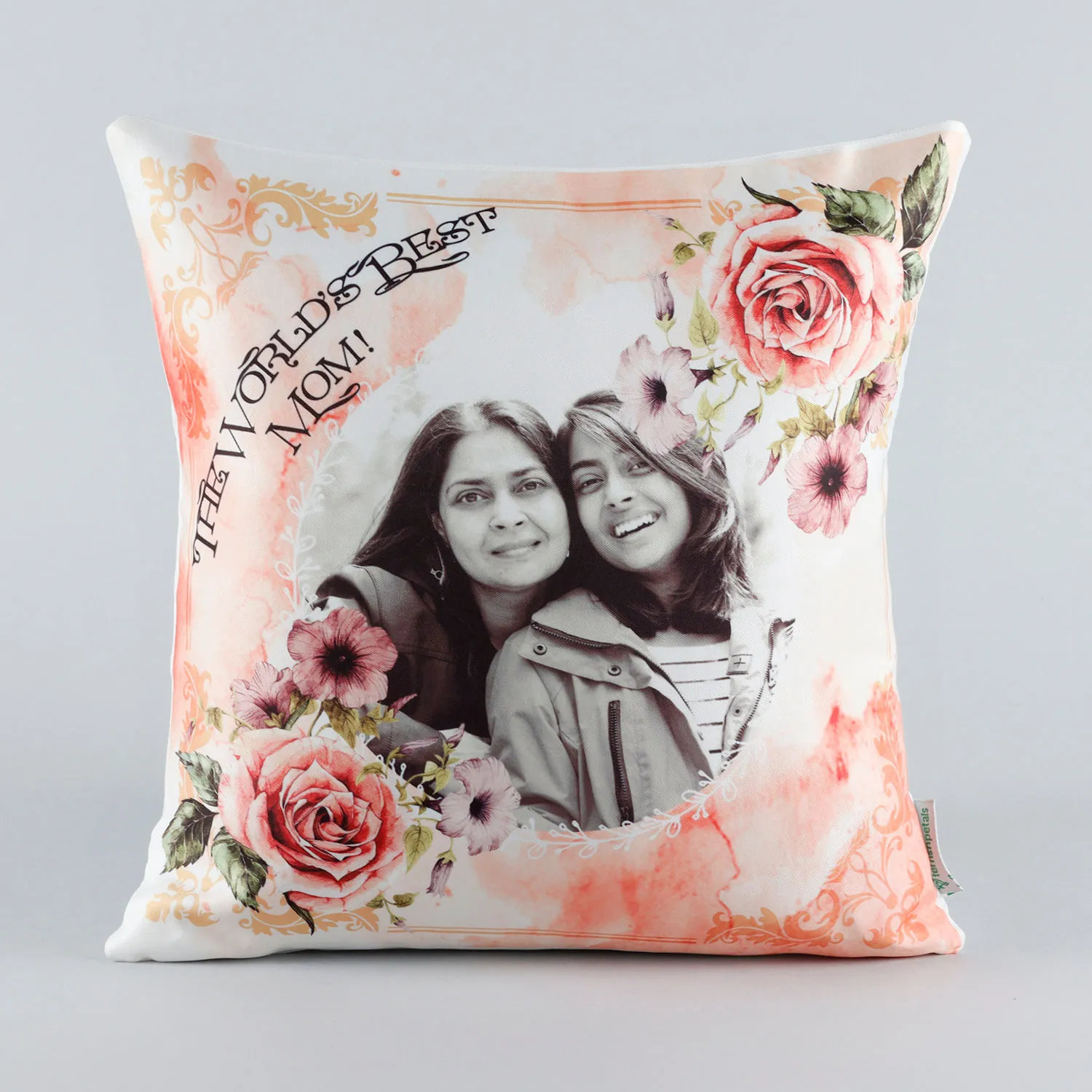 World s Best Mom Personalised Cushion