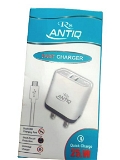 RS ANTIQ Charger Accessory Combo for Micro (V8) Pin Mobile  (White) - v8