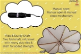 Umbrella Sparkle UV Protective 3 Fold Umbrella (Manual Open)