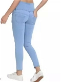 I CAN GIRLS JEANS 5 button HIGH WEST - 30, ICE BLUE