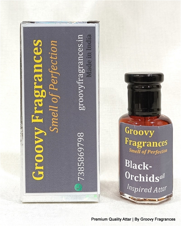 Groovy Fragrances Black-Orchids Long Lasting Perfume Roll-On Attar | Unisex | Alcohol Free by Groovy Fragrances - 12ML