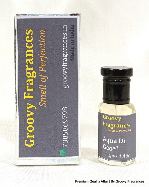 Groovy Fragrances Aqua Di Geo Long Lasting Perfume Roll-On Attar | Unisex | Alcohol Free by Groovy Fragrances - 6ML