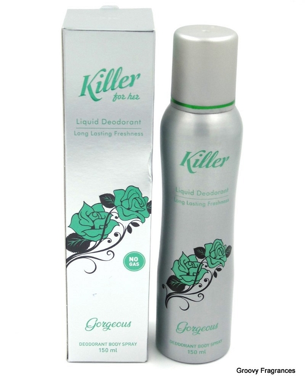 Killer Gorgeous Liquid Deodorant Long Lasting Freshness Body Spray No Gas - For Her - 150ML