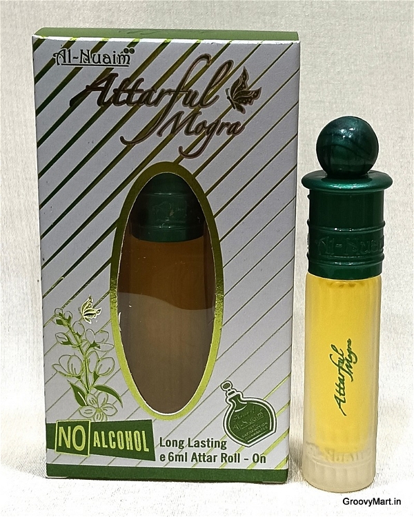 Al Nuaim attarful mogra perfume roll-on attar free from alcohol - 6ML