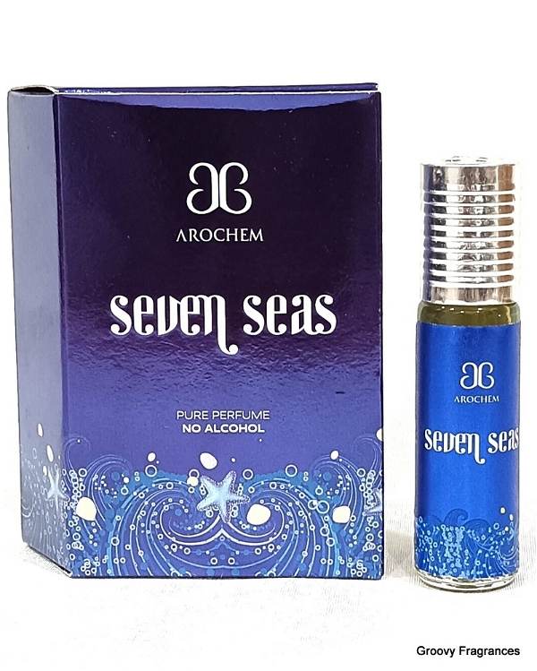 Arochem Seven Seas Perfume Roll-On Attar Free from ALCOHOL - 6ML