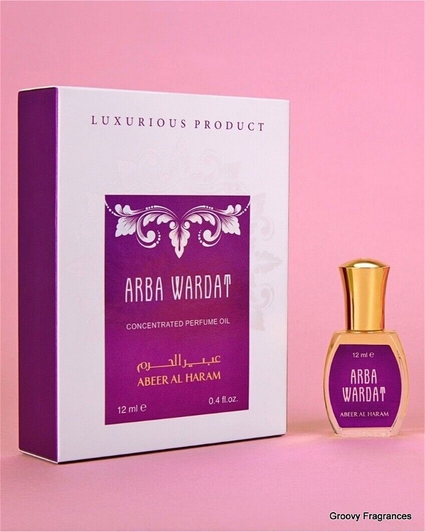 Abeer Al Haram ARBA WARDAT Luxurious Perfume Roll-On Attar Free from ALCOHOL - 12ML