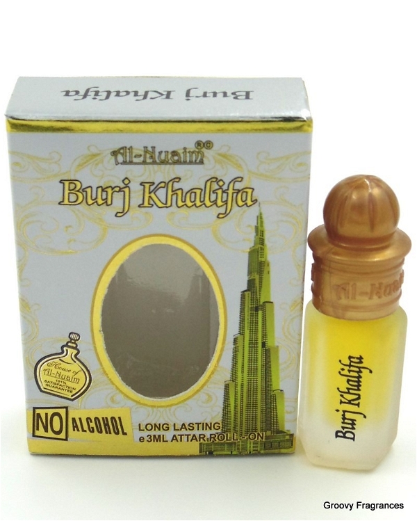 Al Nuaim Burj Khalifa Perfume Roll-On Attar Free from ALCOHOL - 3ML