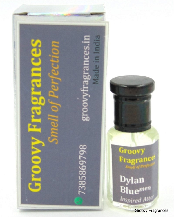 Groovy Fragrances Dylan Blue Long Lasting Perfume Roll-On Attar | For Men | Alcohol Free by Groovy Fragrances - 6ML