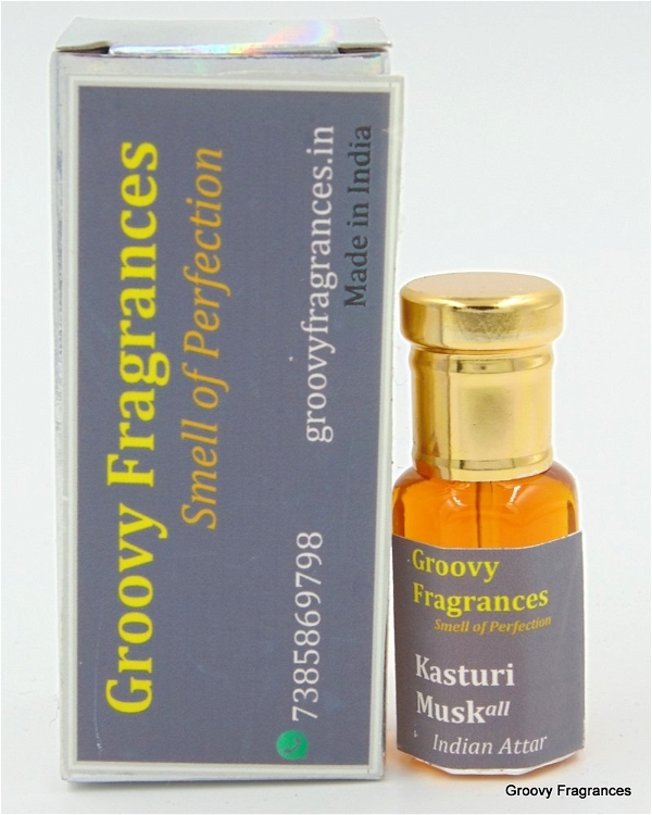 Groovy Fragrances Kasturi Musk Long Lasting Perfume Roll-On Attar | Unisex | Alcohol Free by Groovy Fragrances - 3ML