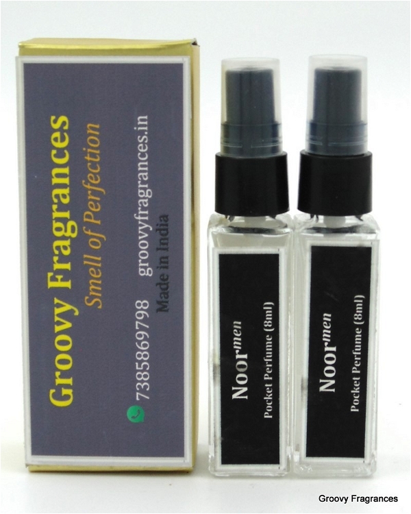 Groovy Fragrances Noor Long Lasting Pocket Perfume (Pack of 2) | For Men | By Groovy Fragrances - 8ML