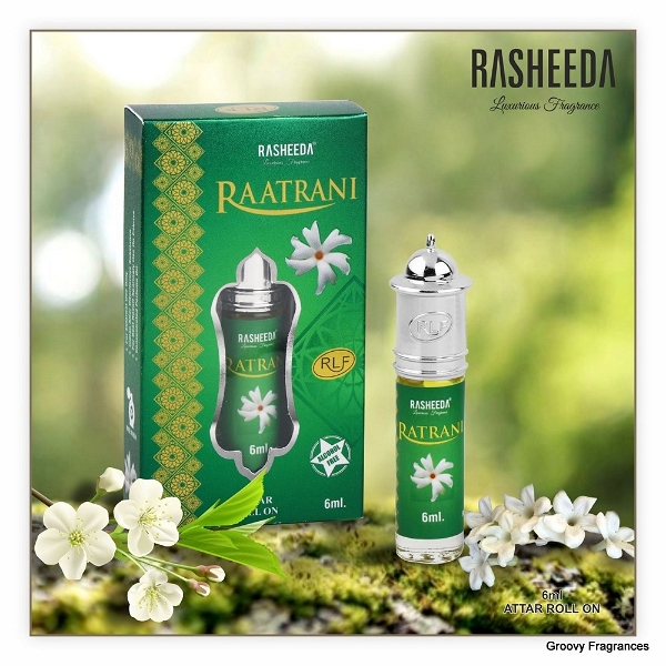 Rasheeda RaatRani Perfume Roll-On Attar Free from ALCOHOL - 6ML