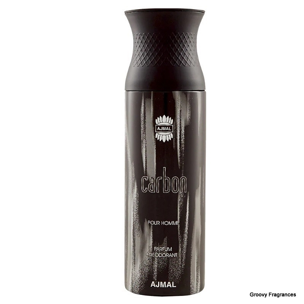 Ajmal Carbon Pour Homme Parfum Deodorant | For Men | Alcohol Free - 200ML