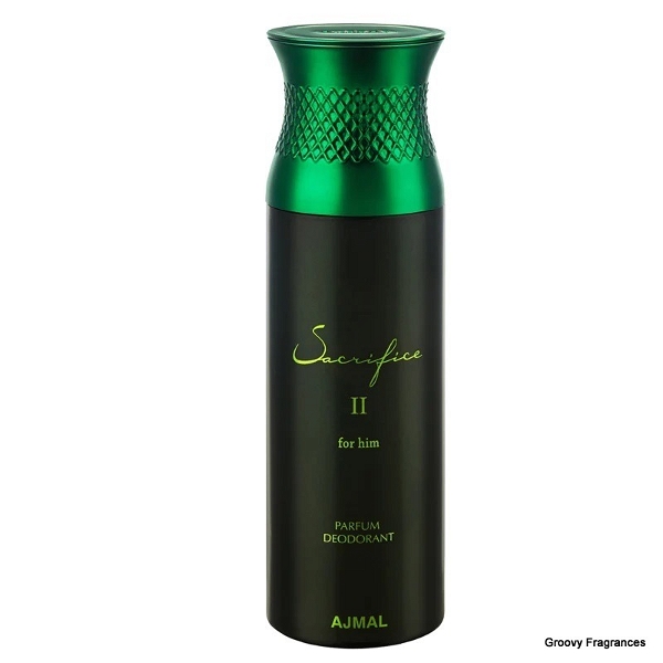 Ajmal Sacrifice II Parfum Deodorant | For Men | Alcohol Free - 200ML