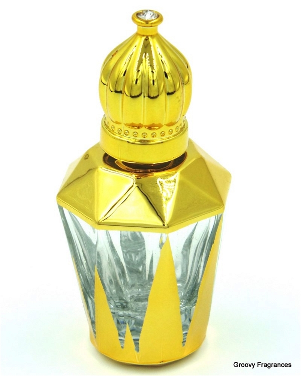 Groovy Fragrances Exclusive Golden Fancy Designer Bottle Empty Attar Bottle D17 - Type 2
