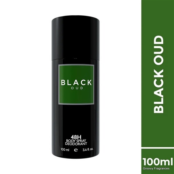 COLORBAR Black OUD 48H Body Spray Deodorant | For Men - 100ML