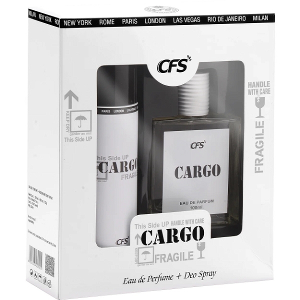CFS cargo white combo perfume eau de parfum & deodorant - 200ML+100ML