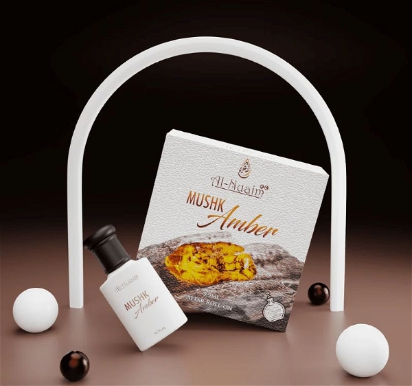 Al Nuaim mushk amber roll-on attar (itr) gift pack - 9.9ML